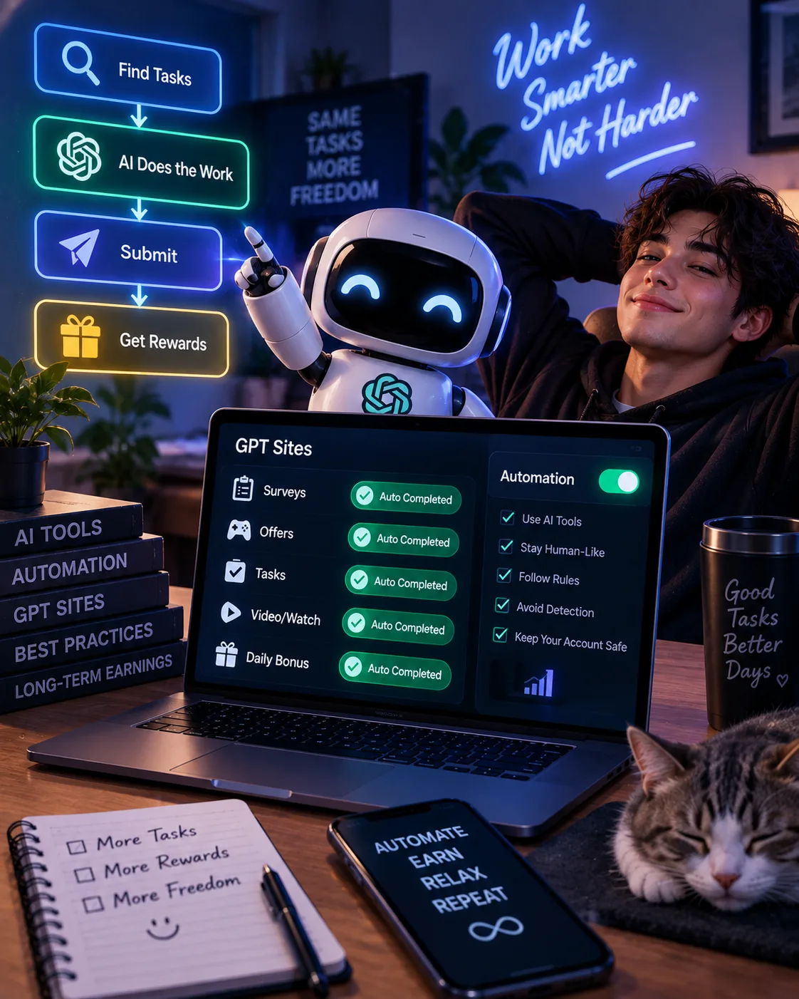 How to Automate GPT Site Tasks with AI (Without Getting Banned)