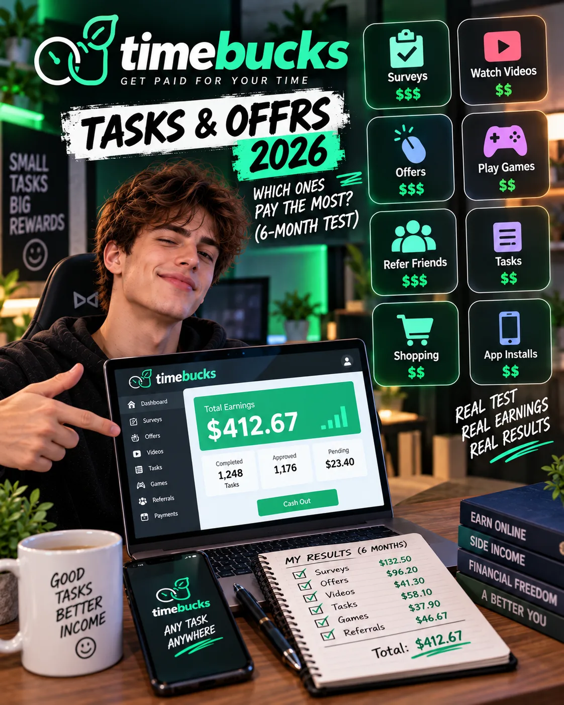 TimeBucks Tasks & Offers 2026: Which Ones Pay the Most