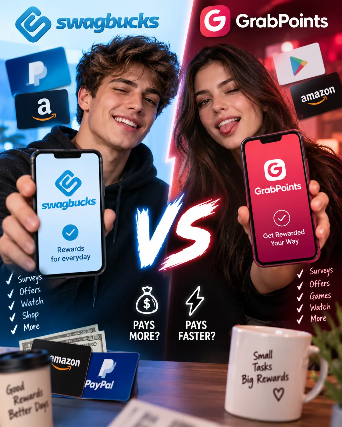 Swagbucks vs GrabPoints 2026: Which GPT Site Pays More and Faster?