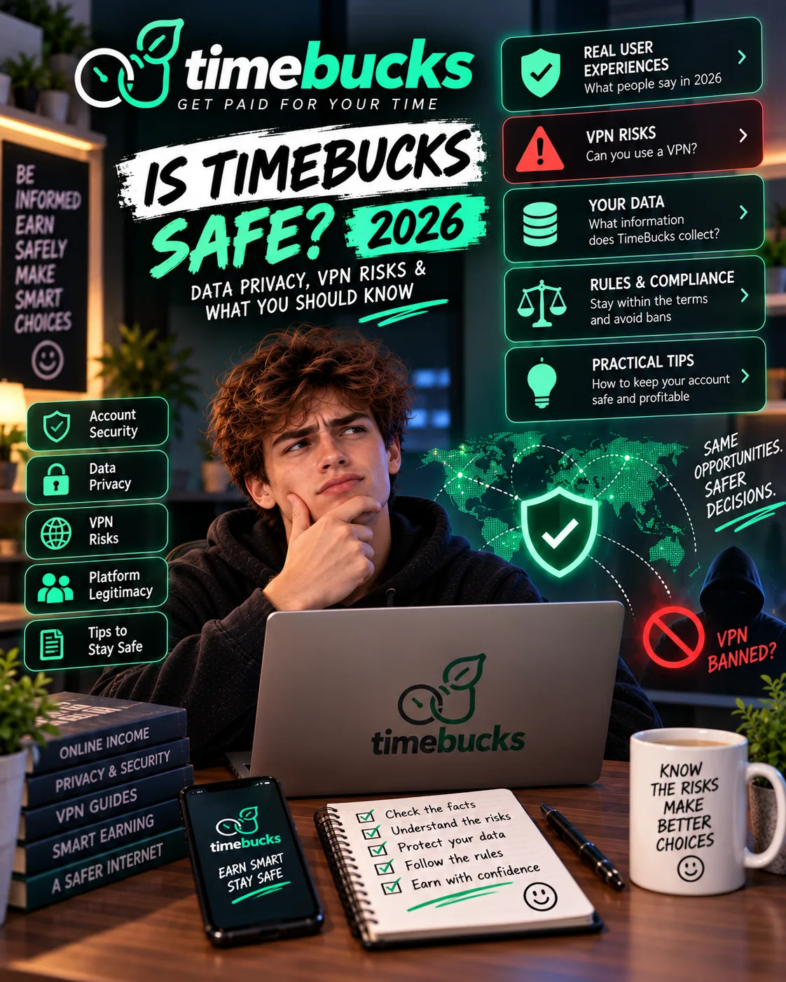 Is TimeBucks Safe? Data Privacy, VPN Risks & What You Should Know (2026)