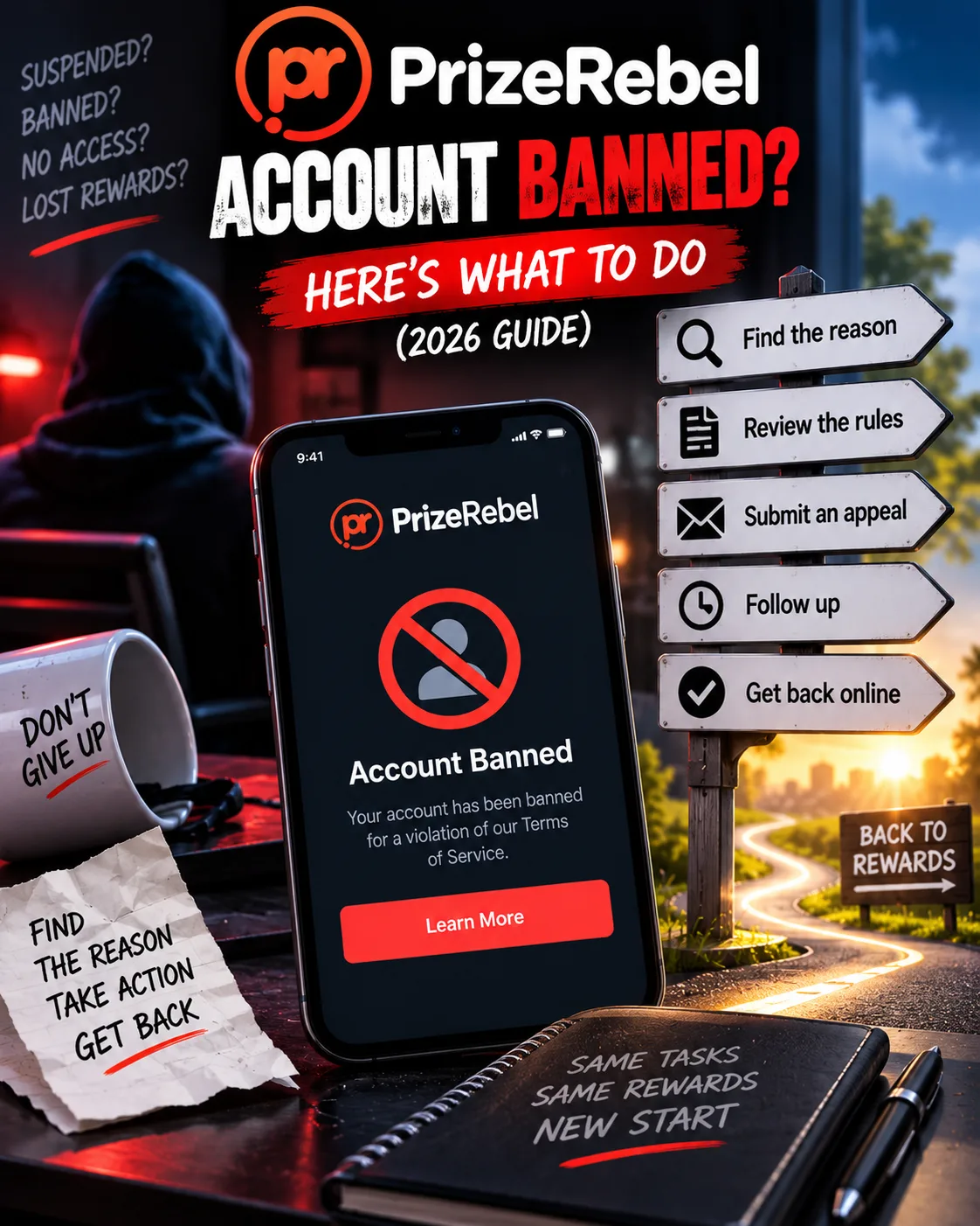 PrizeRebel Account Banned? Here's What to Do (2026 Guide)