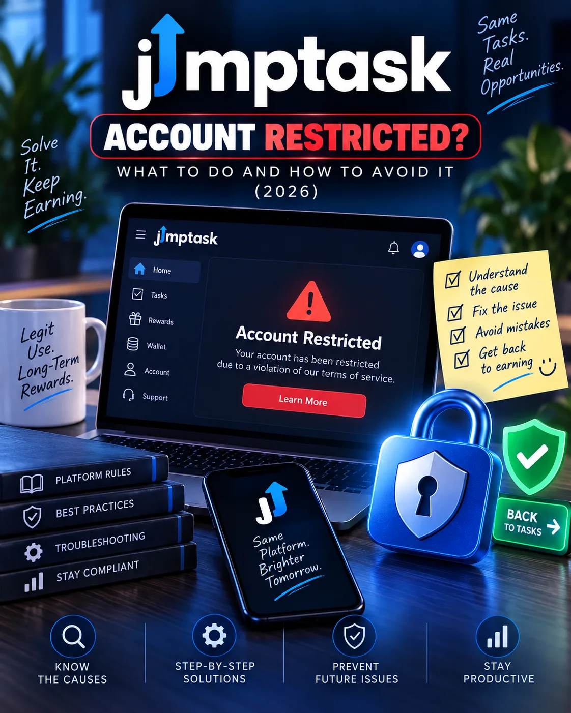 JumpTask Account Restricted? What to Do and How to Avoid It (2026)