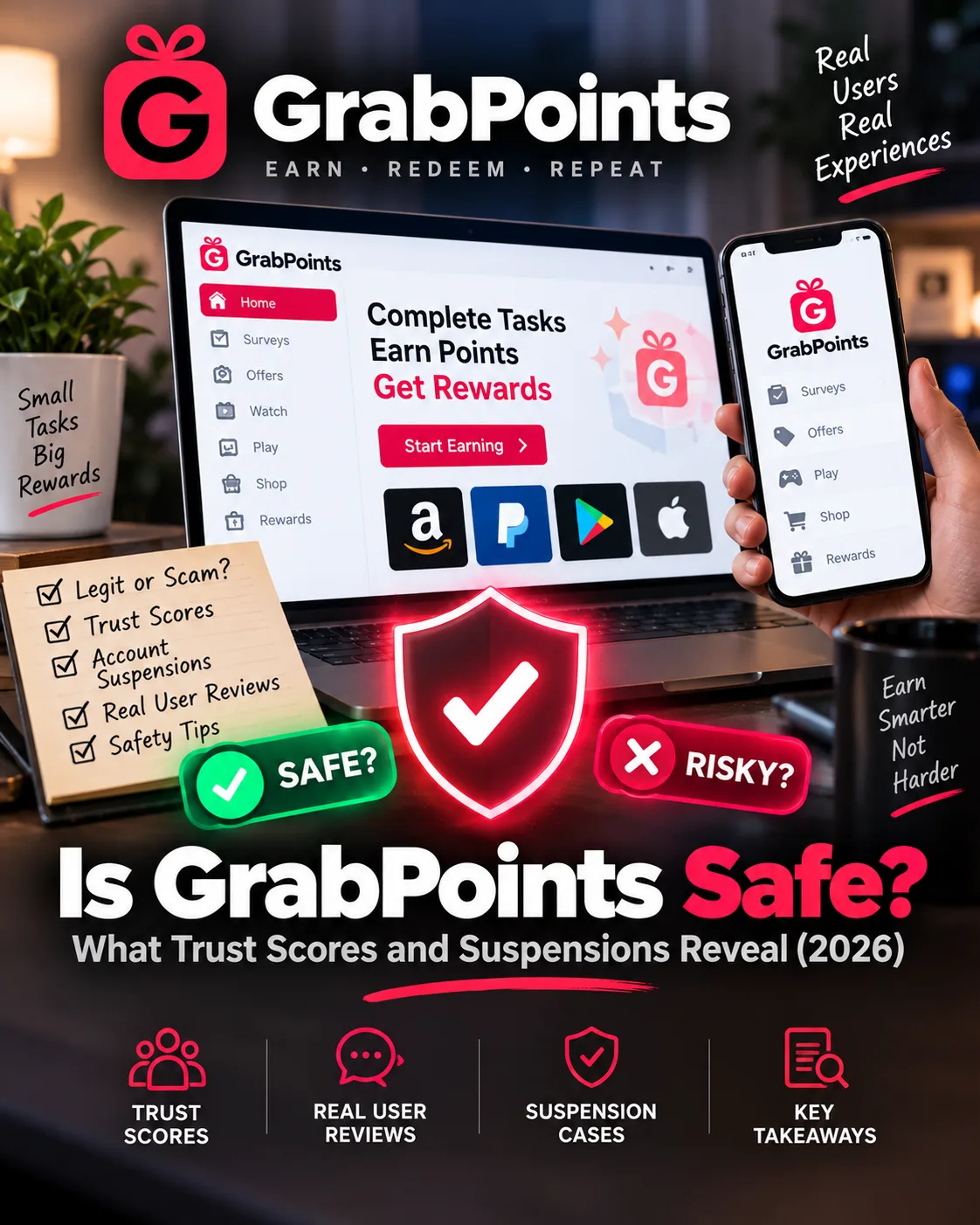 Is GrabPoints Safe? What Trust Scores and Suspensions Reveal (2026)