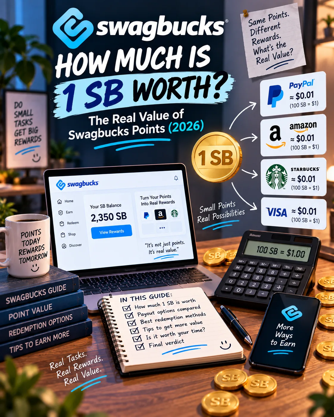 How Much Is 1 SB Worth? The Real Value of Swagbucks Points (2026)