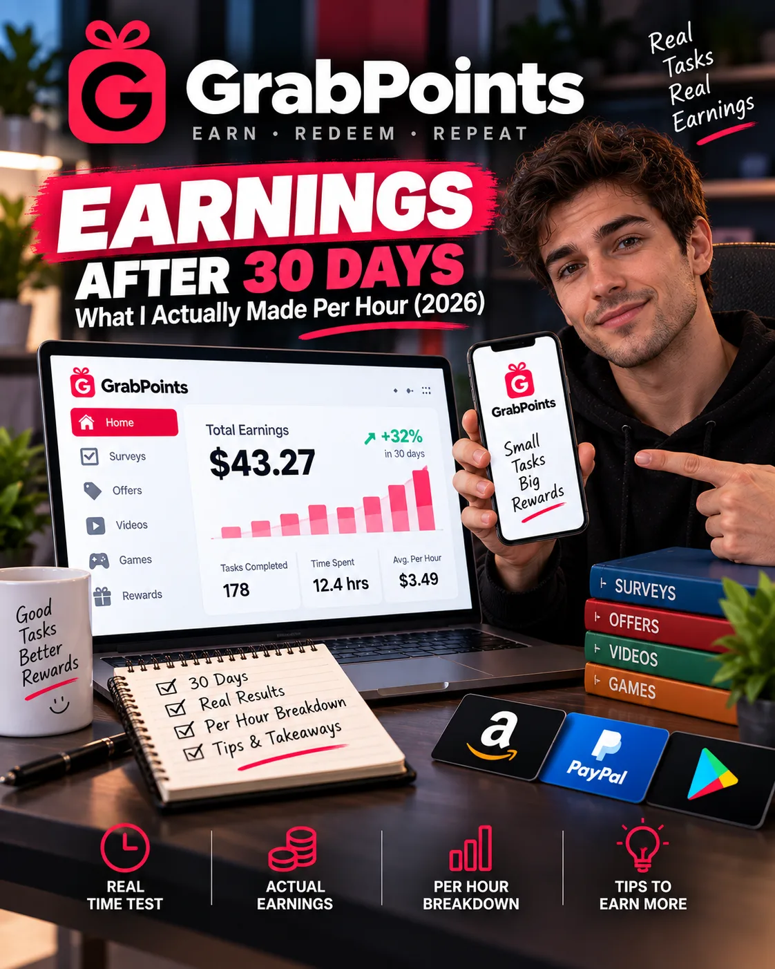 GrabPoints Earnings: Platform information and limitations