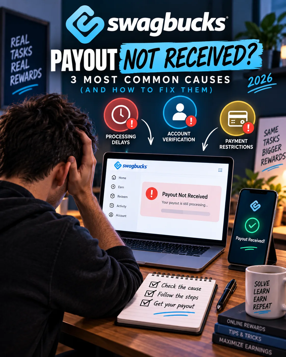 Swagbucks Payout Not Received? 3 Most Common Causes (and How to Fix Them)