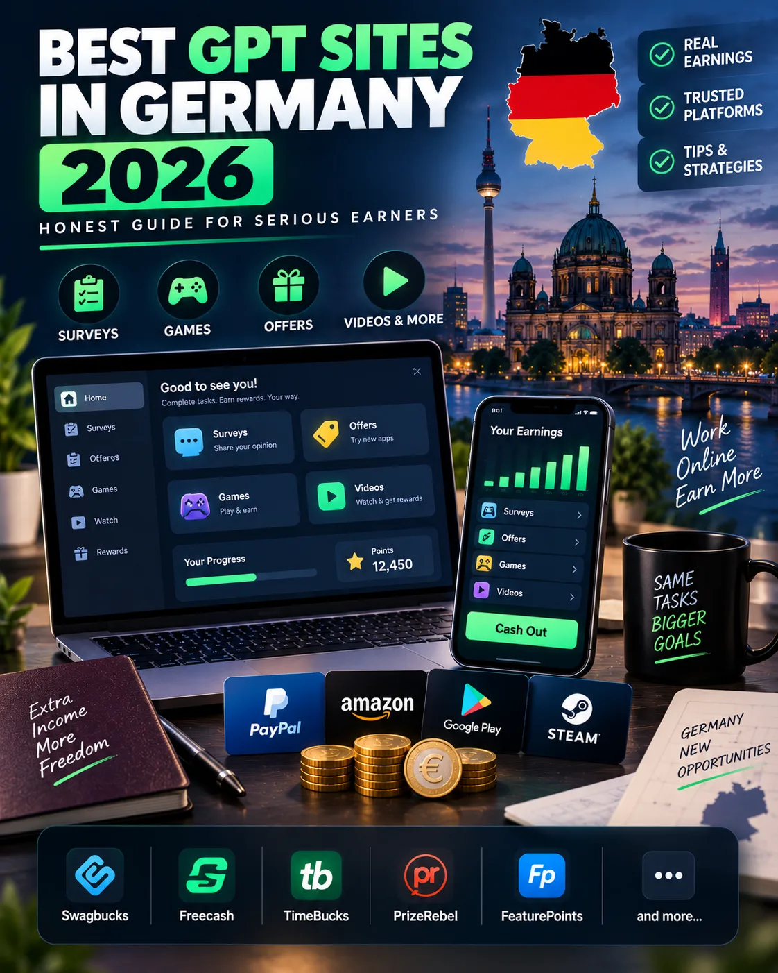 Best GPT Sites in Germany 2026: Honest Guide for Serious Earners