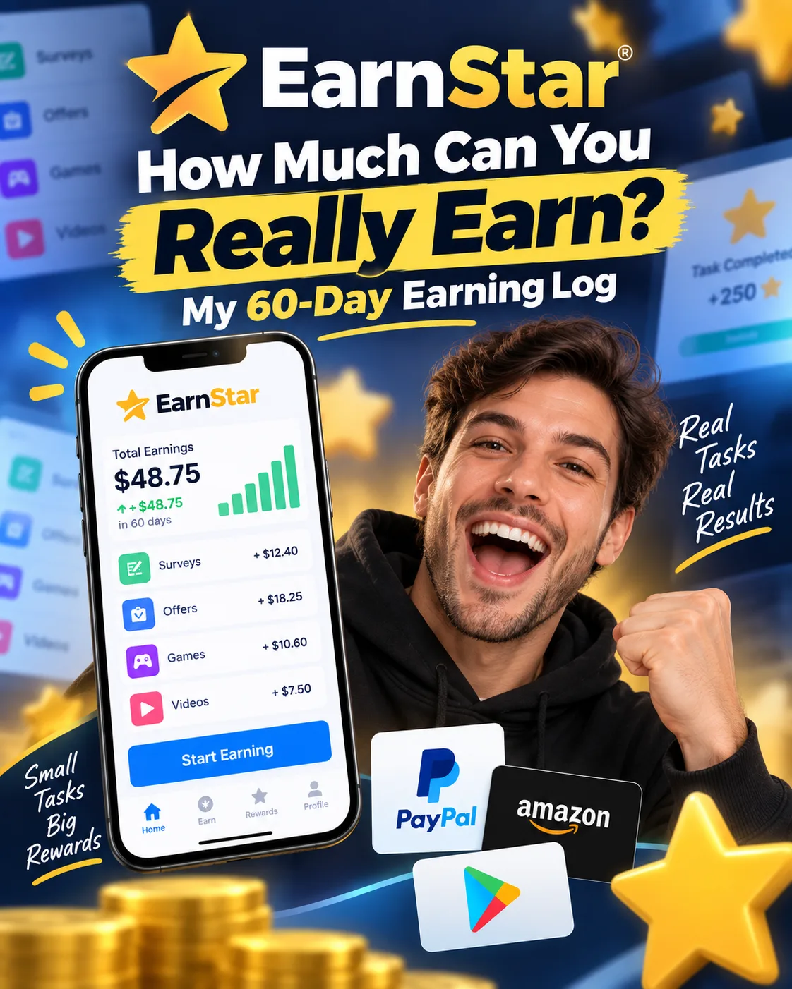 Combien peut-on vraiment gagner sur EarnStar: Informations et limites de la plateforme
