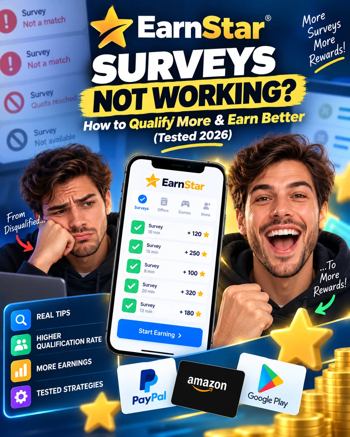 EarnStar Surveys Not Working? How to Qualify More & Earn Better (2026)