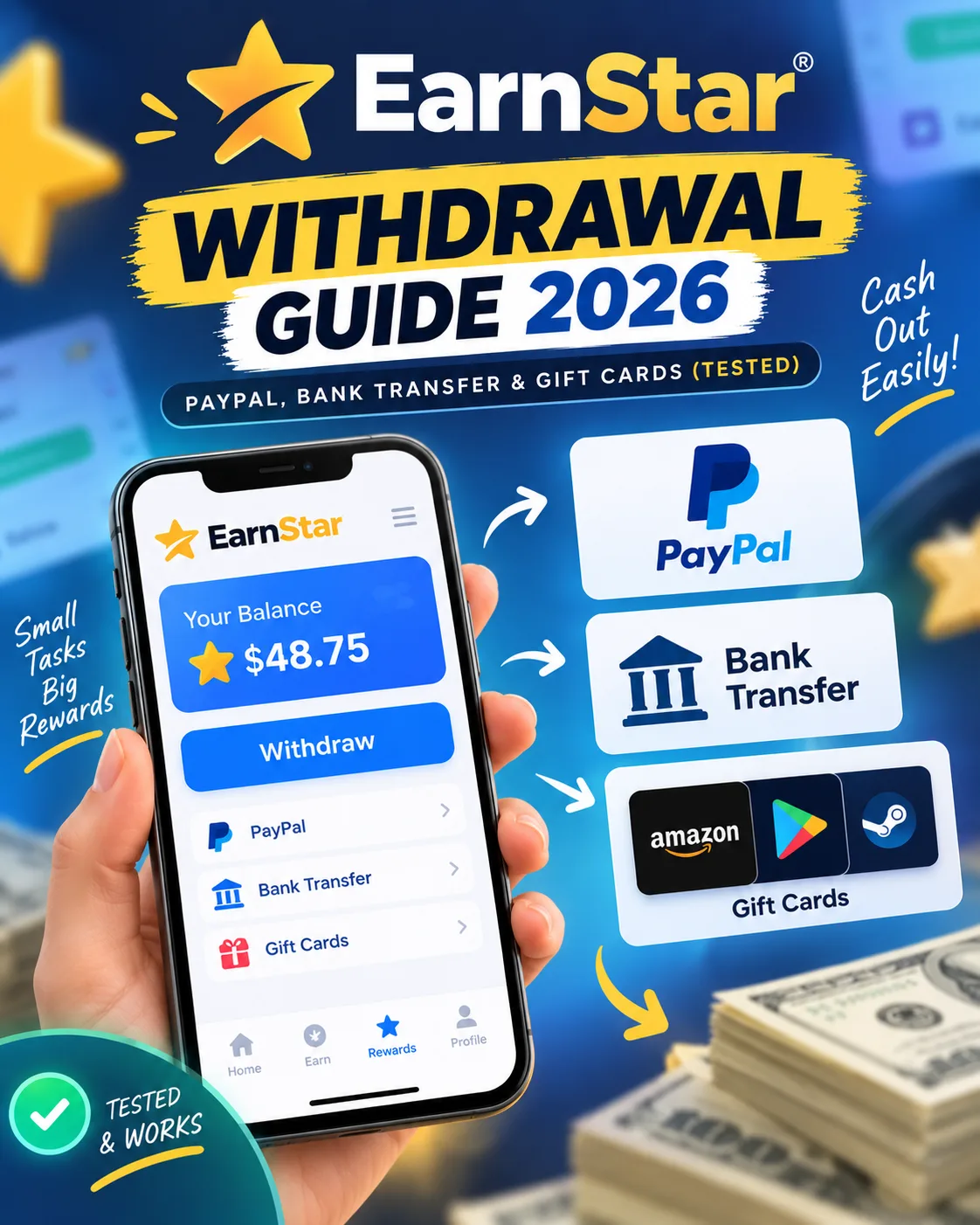 EarnStar Auszahlung 2026: PayPal, Banküberweisung & Geschenkkarten im Test