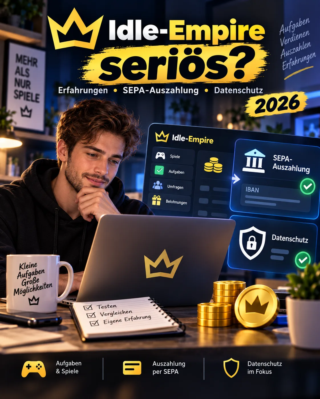 Idle-Empire Germany 2026: Legit? SEPA Payouts, GDPR & Real Earnings